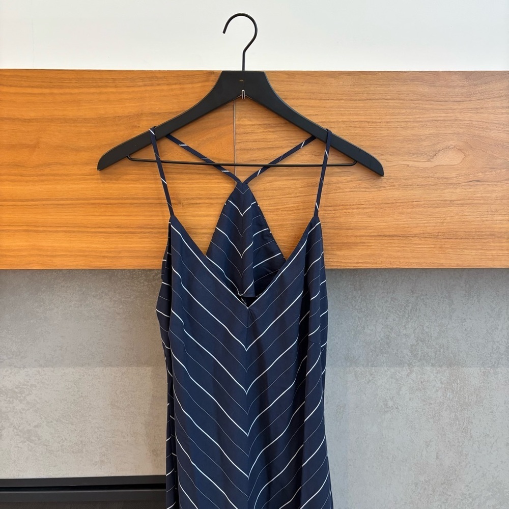NWT MANGO STRIPED LYOCELL DRESS, SIZE L - Picture 9 of 16